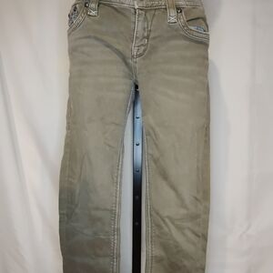 Rock Revival Women's Skinny Jeans in Olive Green